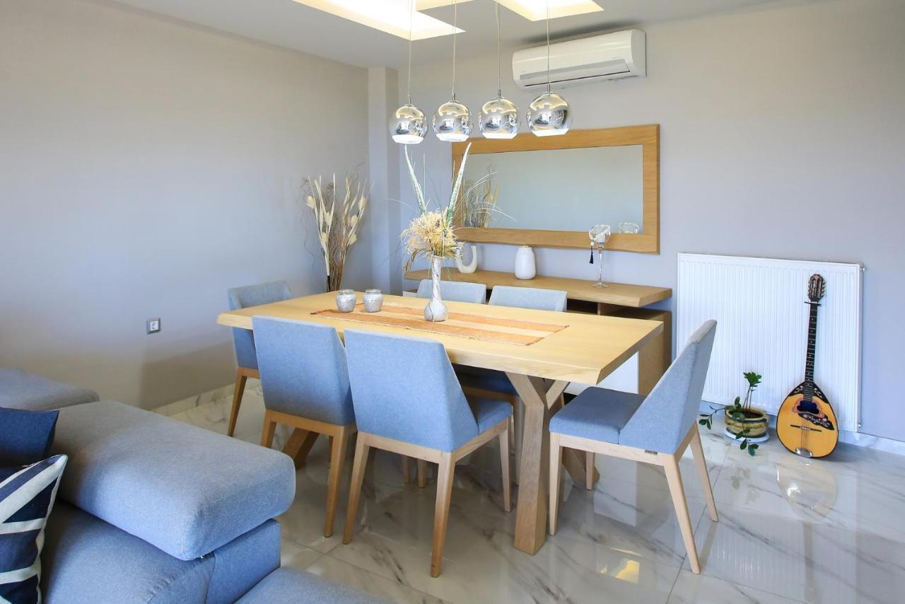 Design Villa Nicol - Heated Pool - Summer Kitchen 이라클리온 외부 사진